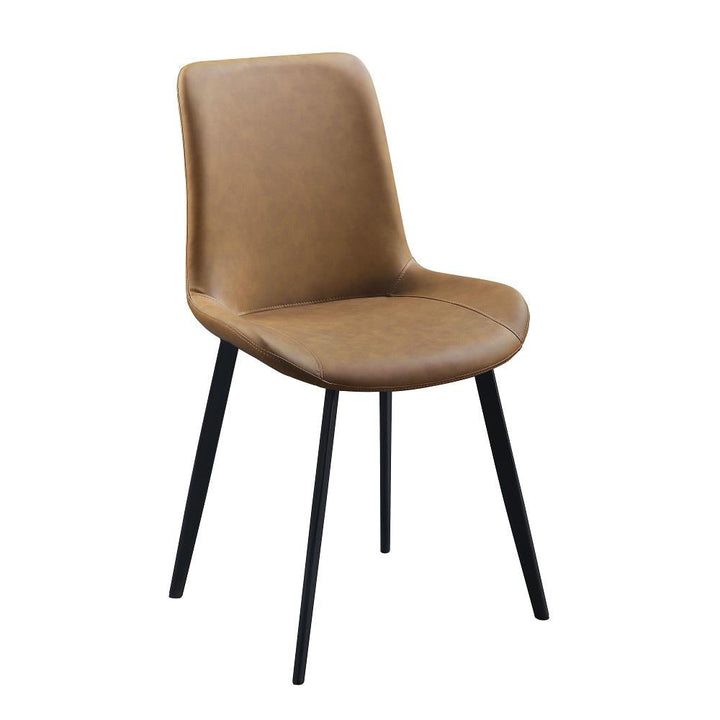 Set of 2 Side Chair with Rustic Finish - Brown