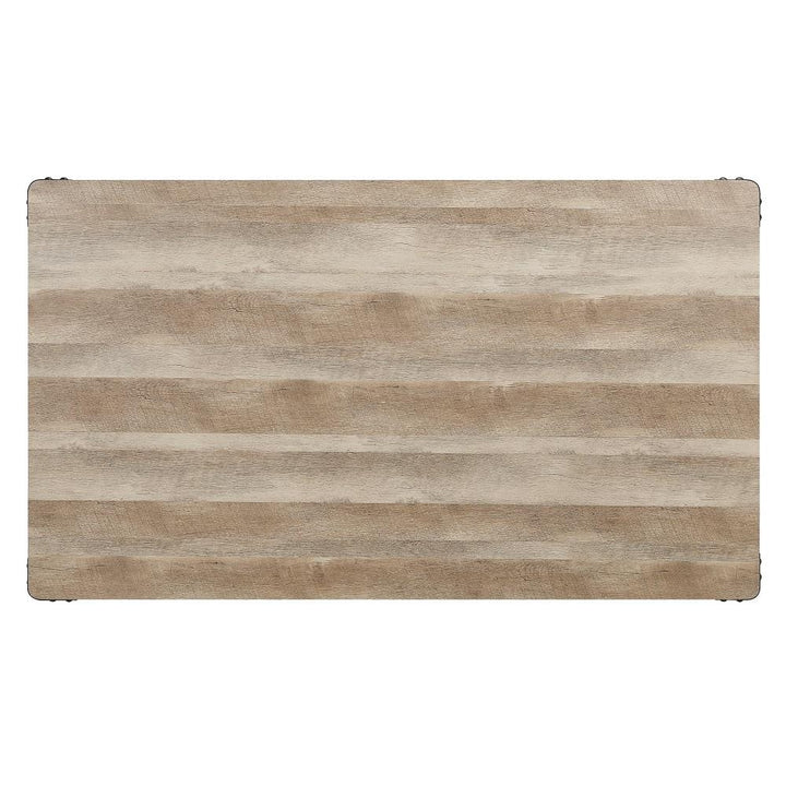 Family-sized wooden dining table Edina -  Natural