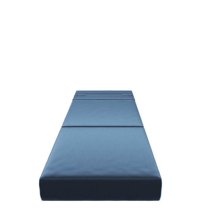The Flower Modular Chair and Lounger Bed with 5-in-1 Design and Velour Fabric - Indigo Blue Velour