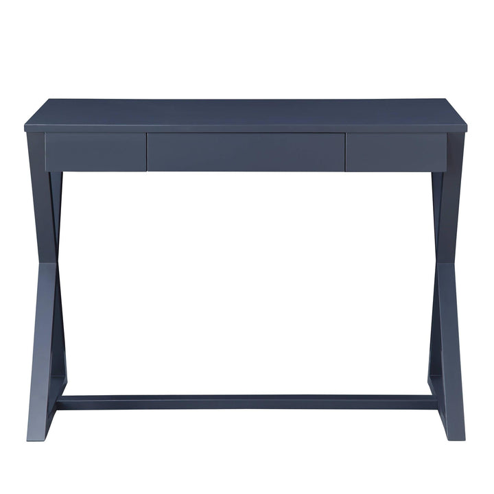Nalo Wood Console Table with 1 Storage Drawer  -  Charcoal