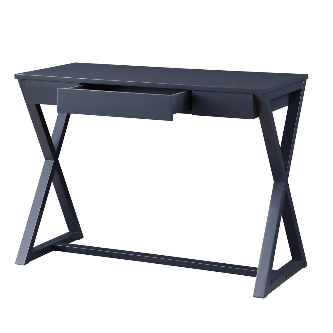 Add charm with Nalo's console table with storage drawer -  Charcoal