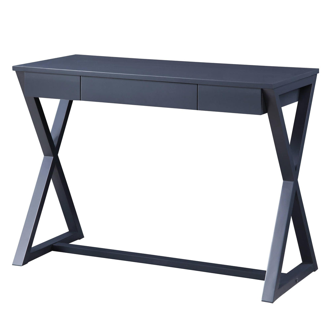 Premium wooden console table with drawer by Nalo -  Charcoal