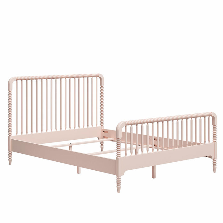 Rowan Valley Linden Kids Full Size Bed with Wood Spindles - Pale Dogwood - Full