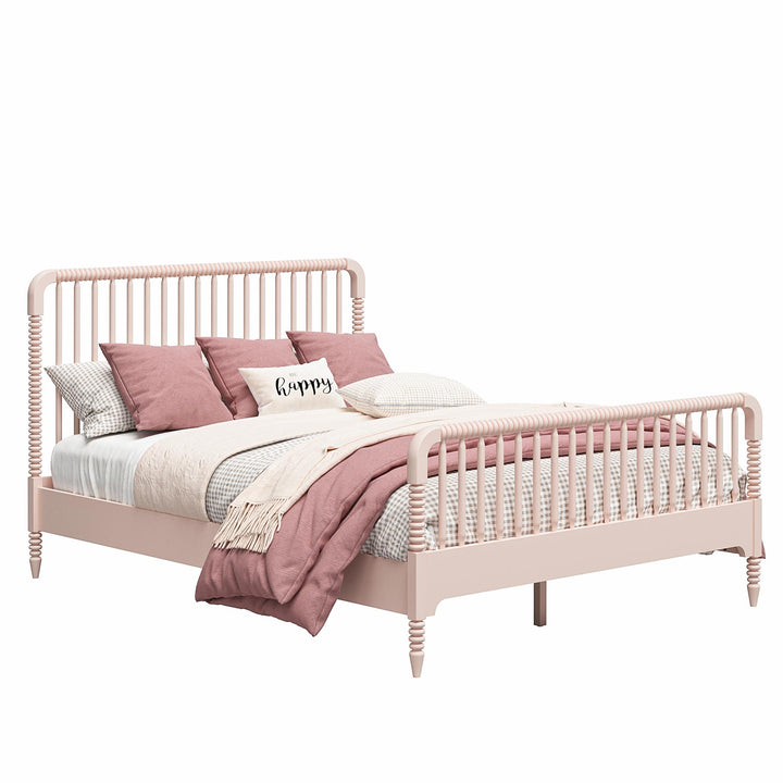 Rowan Valley Linden Kids Full Size Bed with Wood Spindles - Pale Dogwood - Full