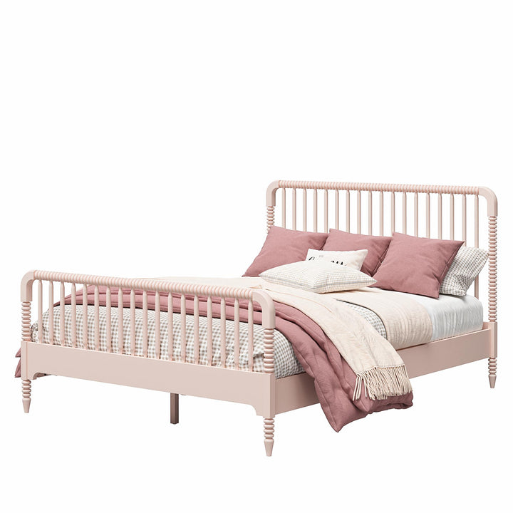 Rowan Valley Linden Kids Full Size Bed with Wood Spindles - Pale Dogwood - Full