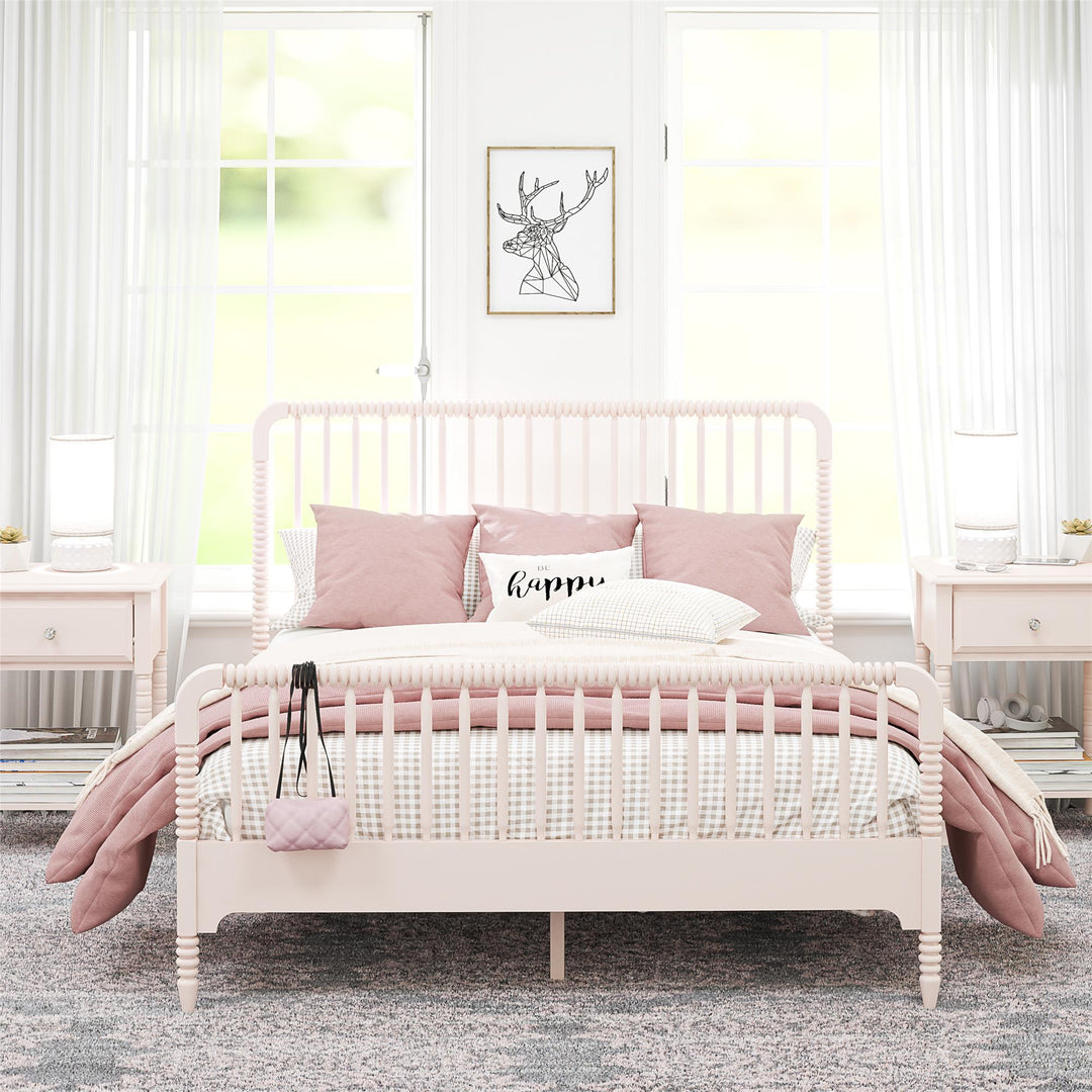 Rowan Valley Linden Kids Full Size Bed with Wood Spindles - Pale Dogwood - Full
