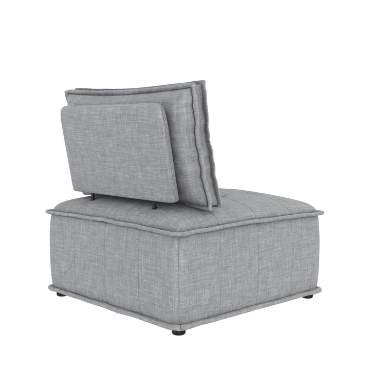 Darcy Armless Chair for Modular Sectional Sofa - Gray