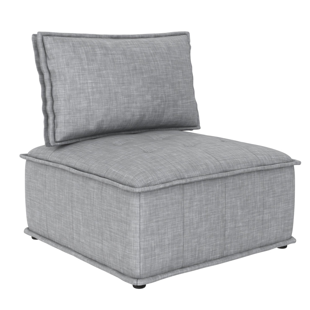 Darcy Armless Chair for Modular Sectional Sofa - Gray