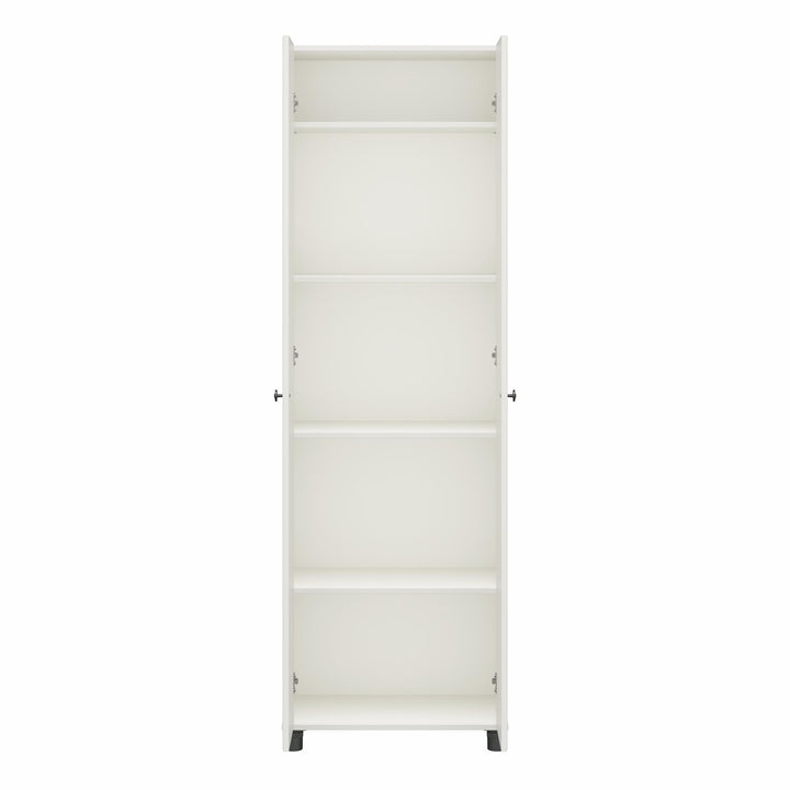 Durable storage with Kendall's 24-inch cabinet -  White