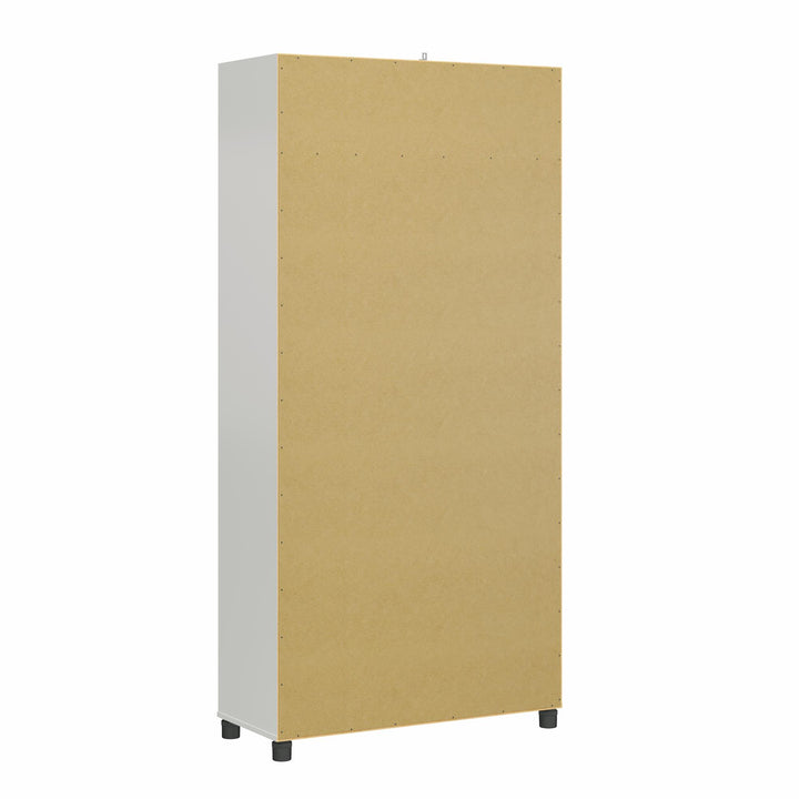 Kendall Fluted 36 Inch Wide 2 Door Storage Cabinet - White