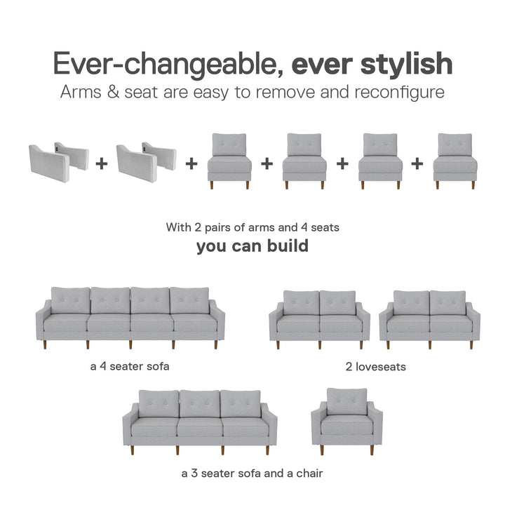 Elegant seating by Flex Zion -  Gray