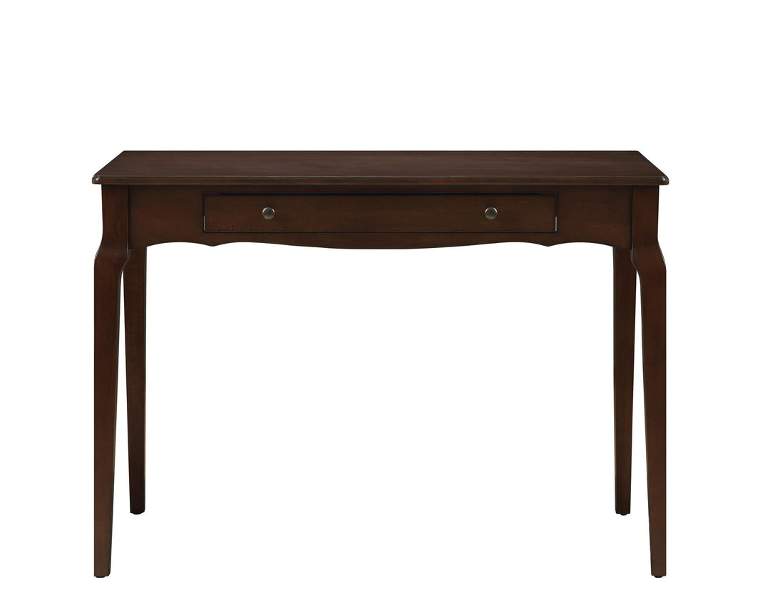 Alsen Rectangular Console Table with Center Drawer - Espresso