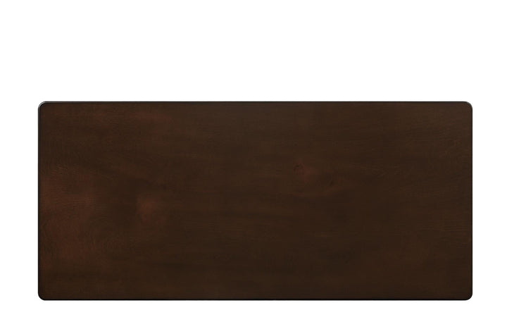 Console Table with Center Drawer with two round knobs - Espresso