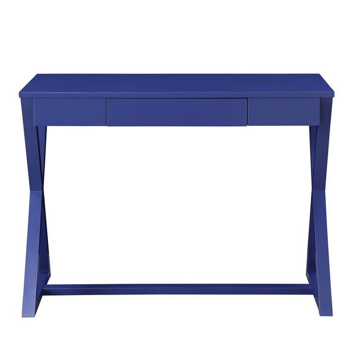 Nalo Wood Console Table with 1 Storage Drawer Final  -  Blue