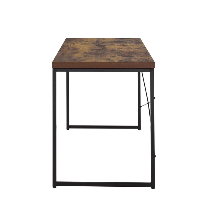 Industrial Console Table with Wooden Top for any room - Weathered Oak
