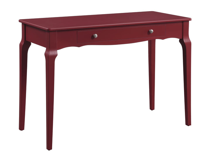 Console Table with Center Drawer - Red