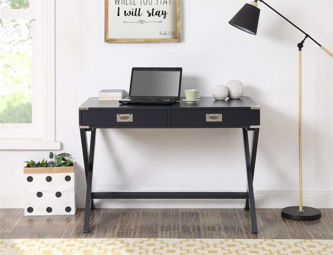 vanity desk console table - Charcoal