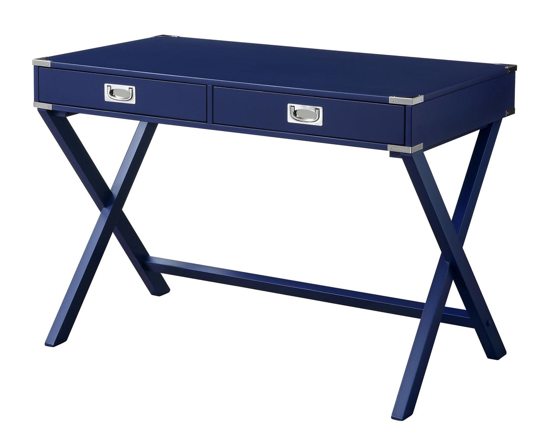 vanity desk with 2 storage drawers - Navy