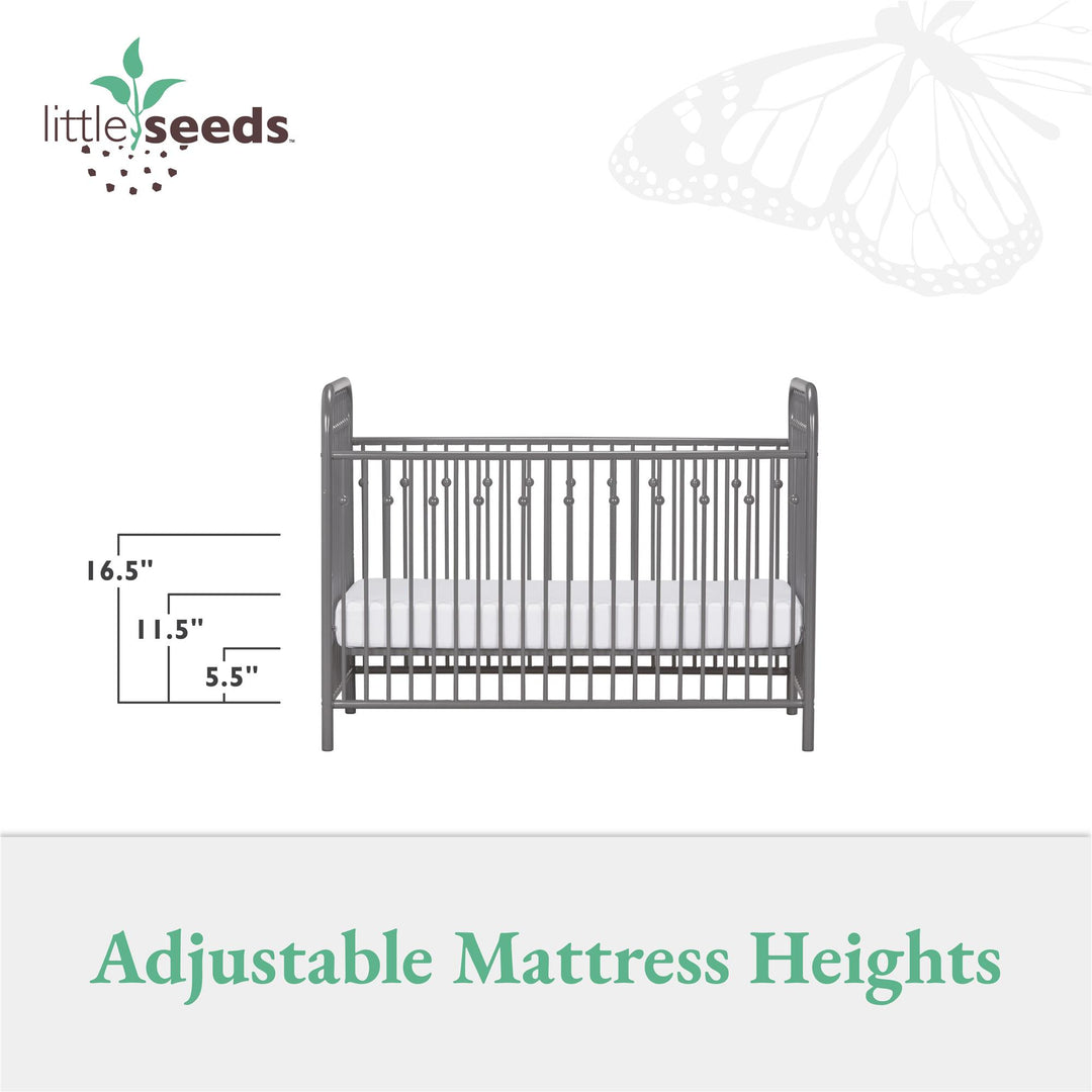 Elegant Monarch Hill Ivy Crib for Babies -  Gray