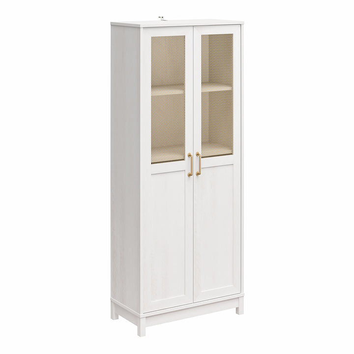 Storage cabinets with 2-door designs -  Ivory Oak