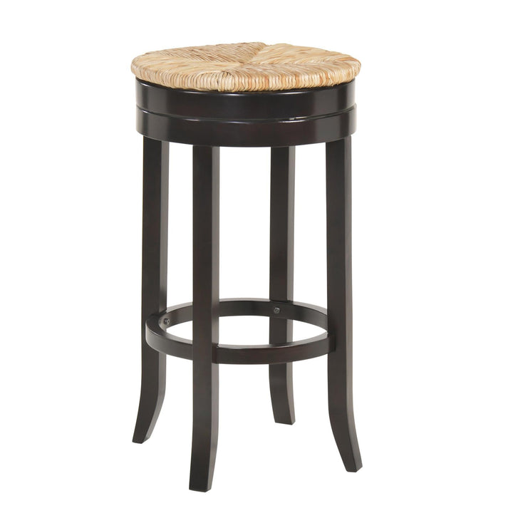 rush seat bar stool - Dark Brown