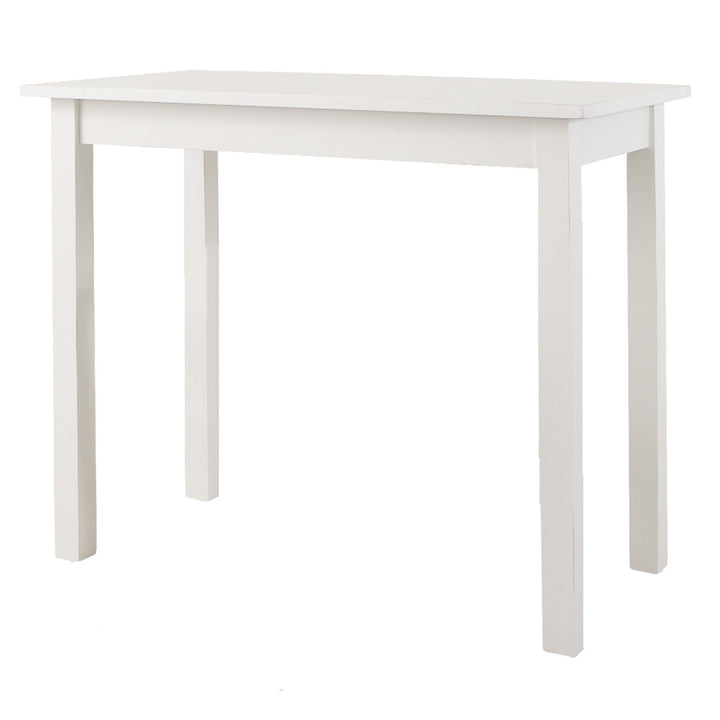 Wooden Pub table with 2 Stools - White