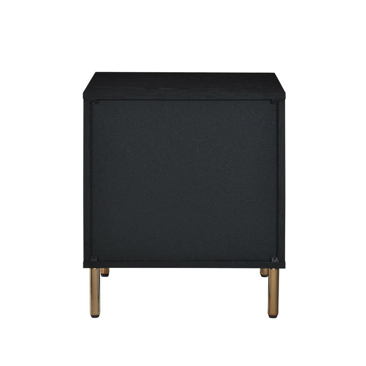 Myles bedroom furniture with gold highlights -  Black