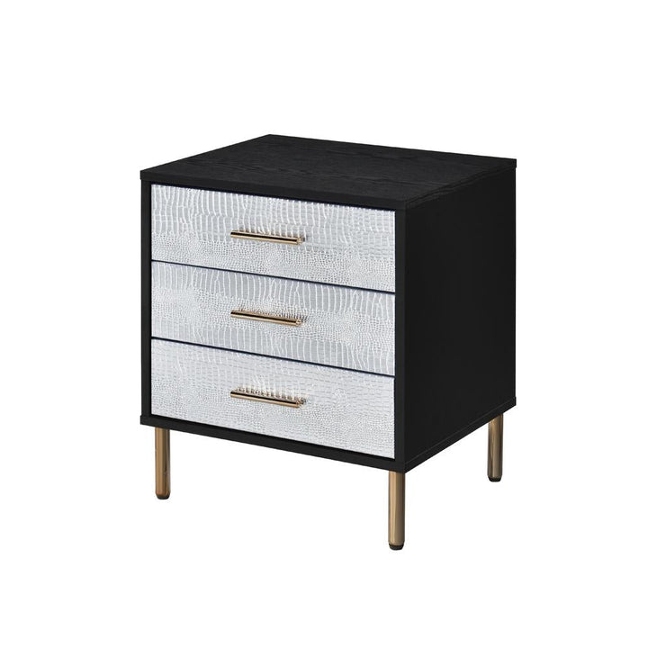 Stylish 2-tone nightstand designs -  Black