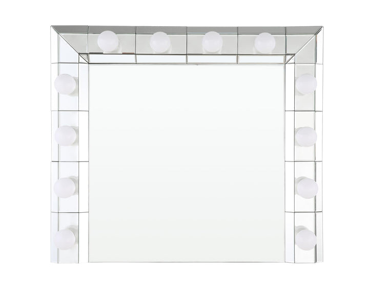 Dominic Wall Mounted Beauty Accent Mirror  -  Chrome