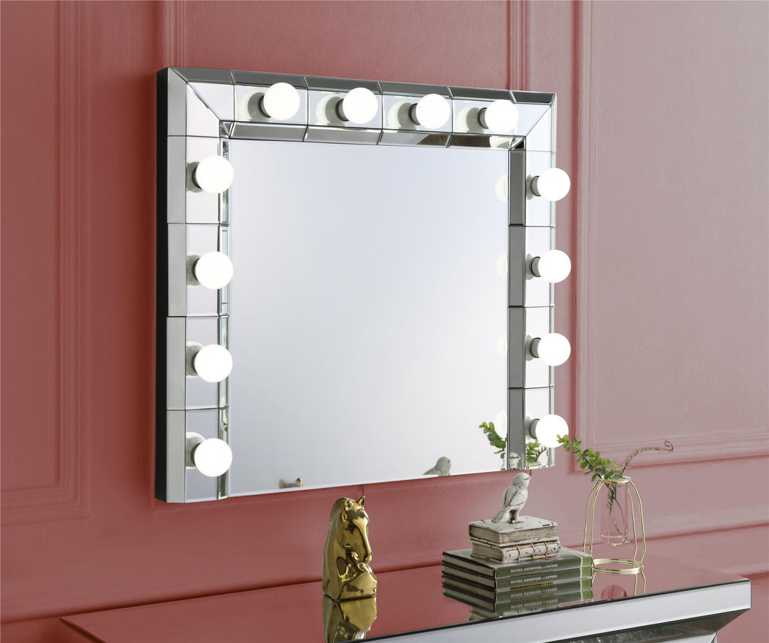 Dominic wall-mounted beauty mirror -  Chrome