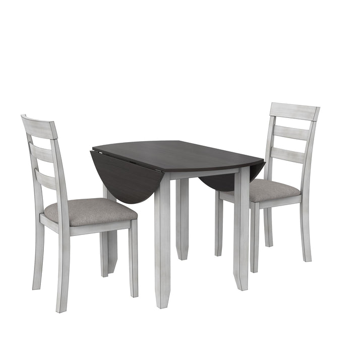 Modern wood dining set by DHP Jersey -  Oyster