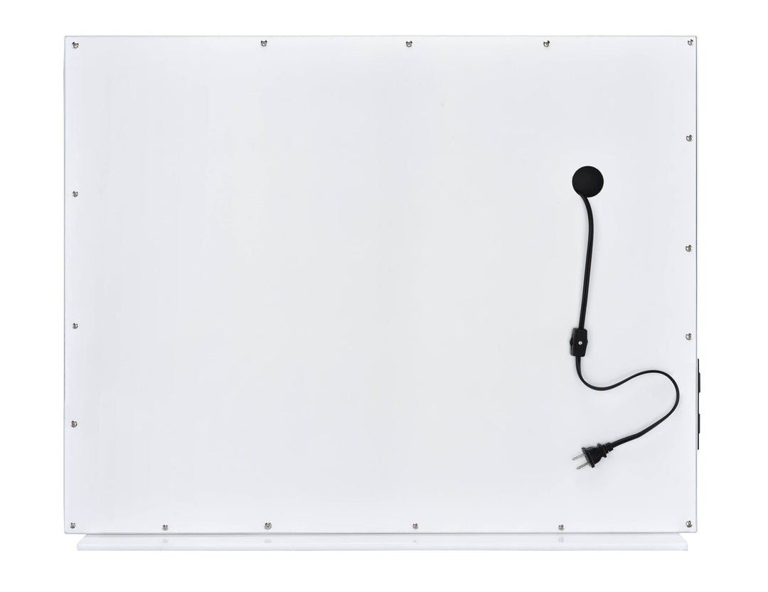 Modern Accent Mirror for Vanity Table - White