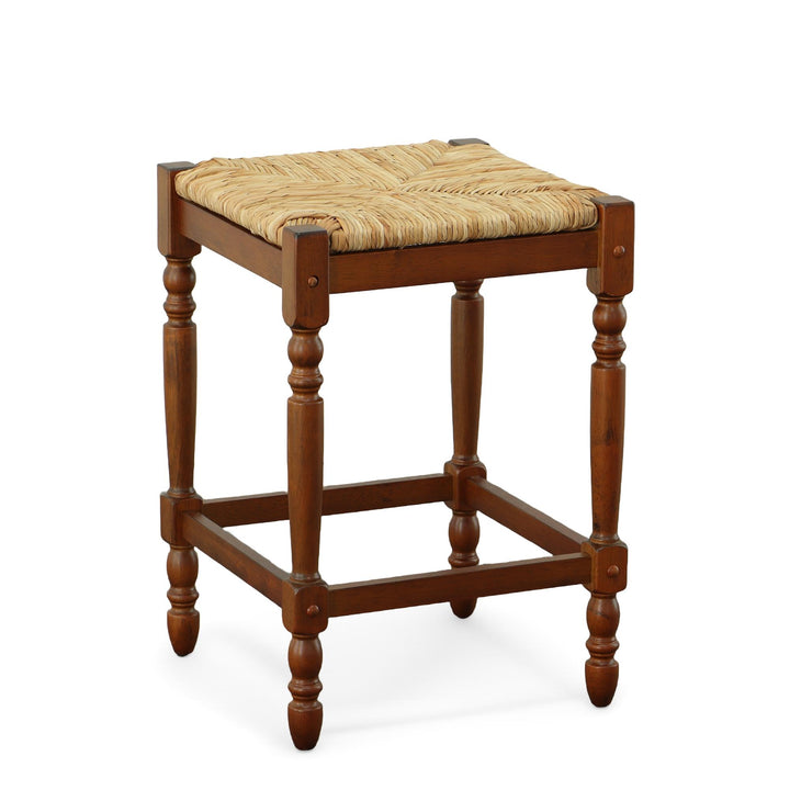 Mabel Counter Stool with Curved Legs - Chestnut