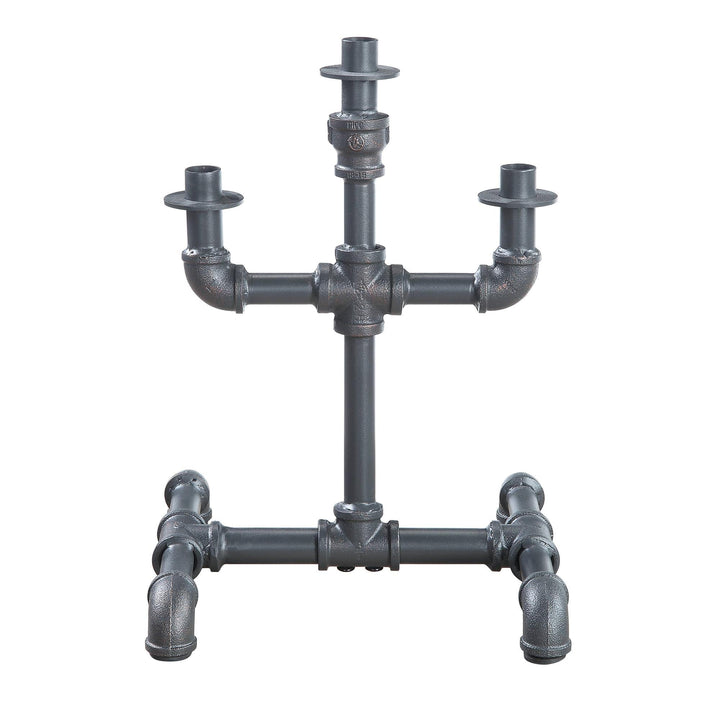 Brantley Water Pipe Style Candle Holder - Ashen Gray