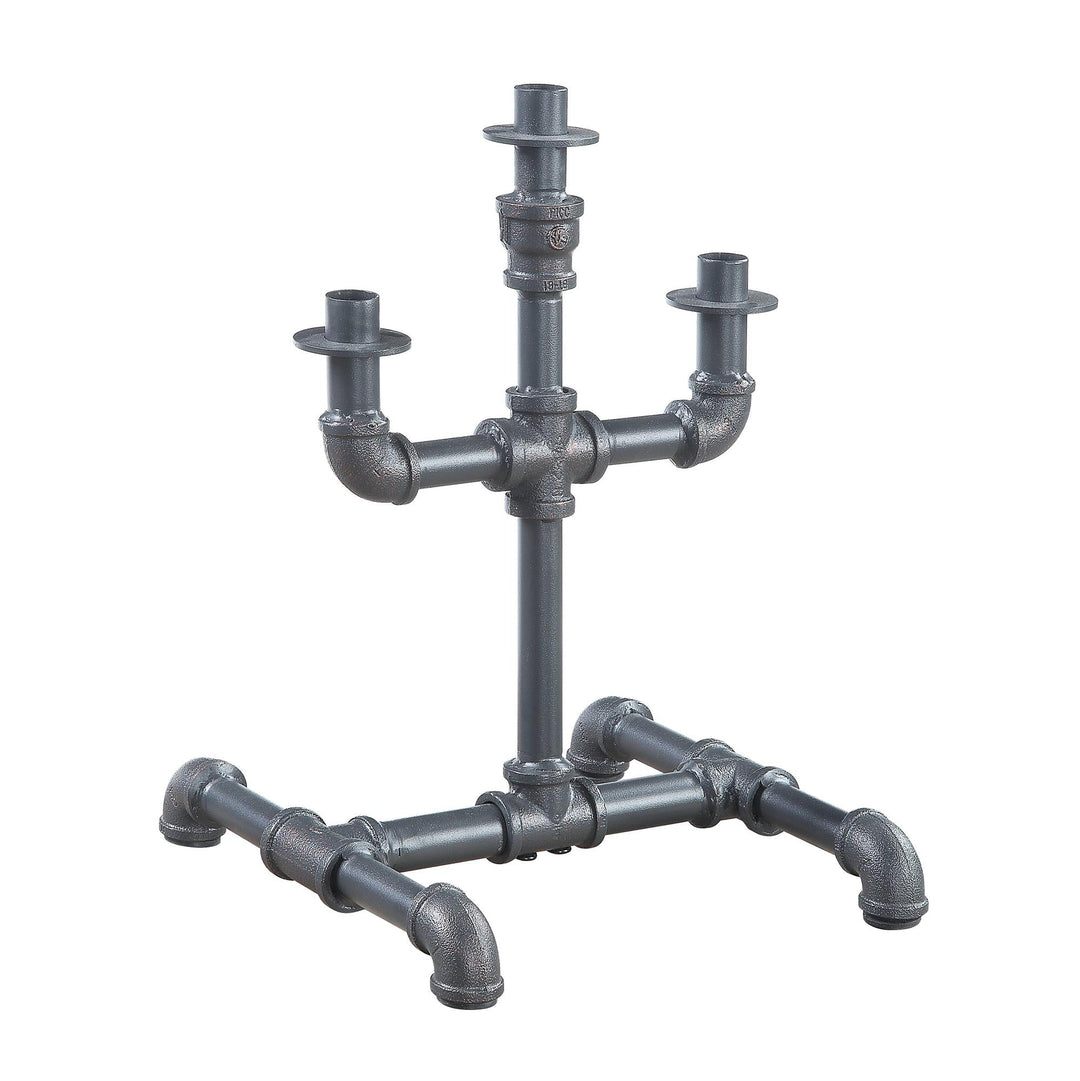 Modern style Water Pipe Style Candle Holder - Ashen Gray