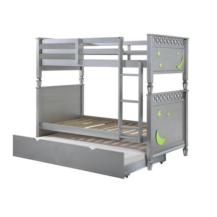 Trundle with support slats - Silver