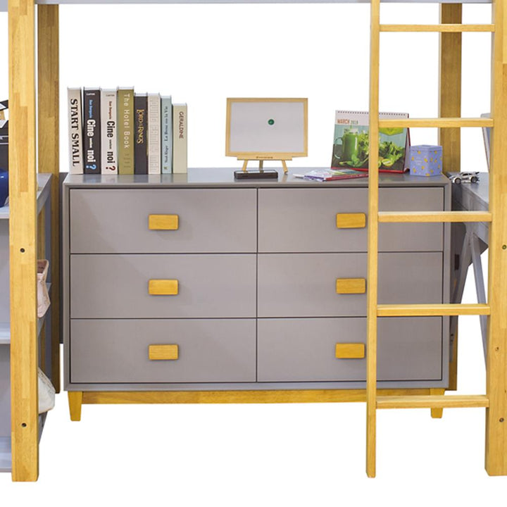6 Drawer Dresser for kids - Gray