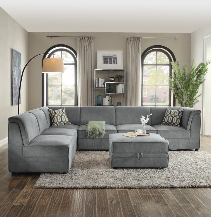 Modular Armless Chair - Gray