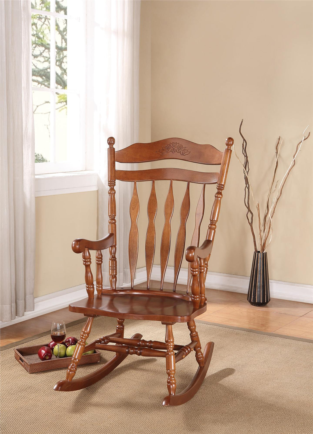 Wooden Rocking Chair -  N/A