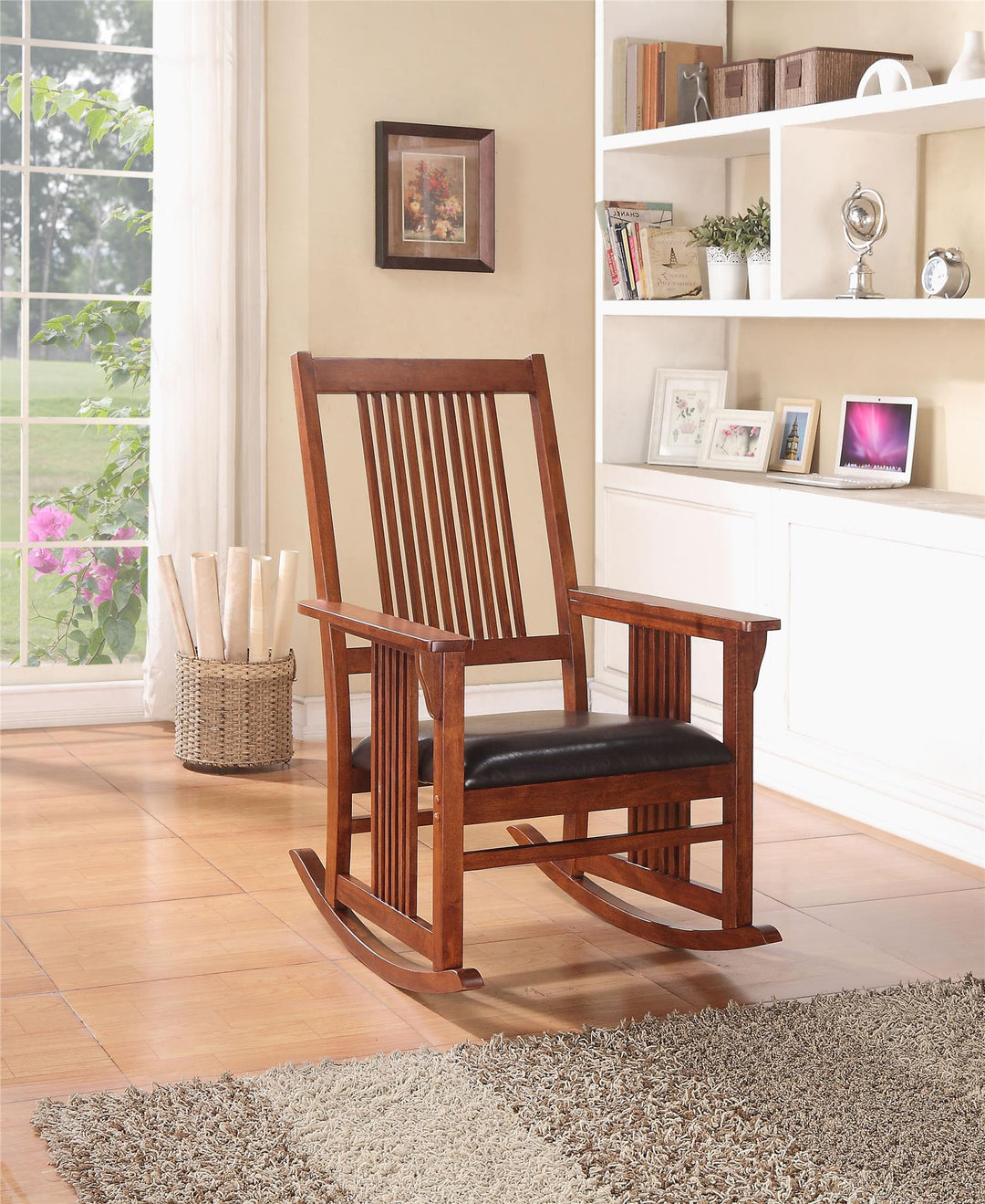 Traditional Kloris rocking chair with upholstery -  N/A