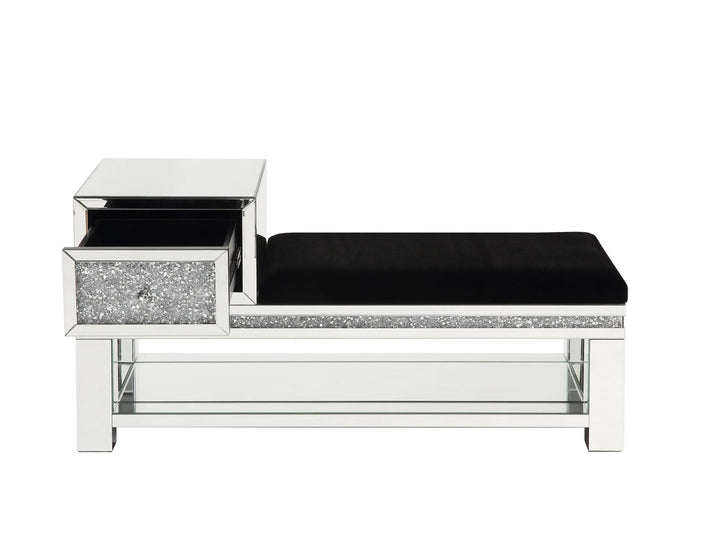 Multi-functional benches with drawer storage Noralie -  Chrome