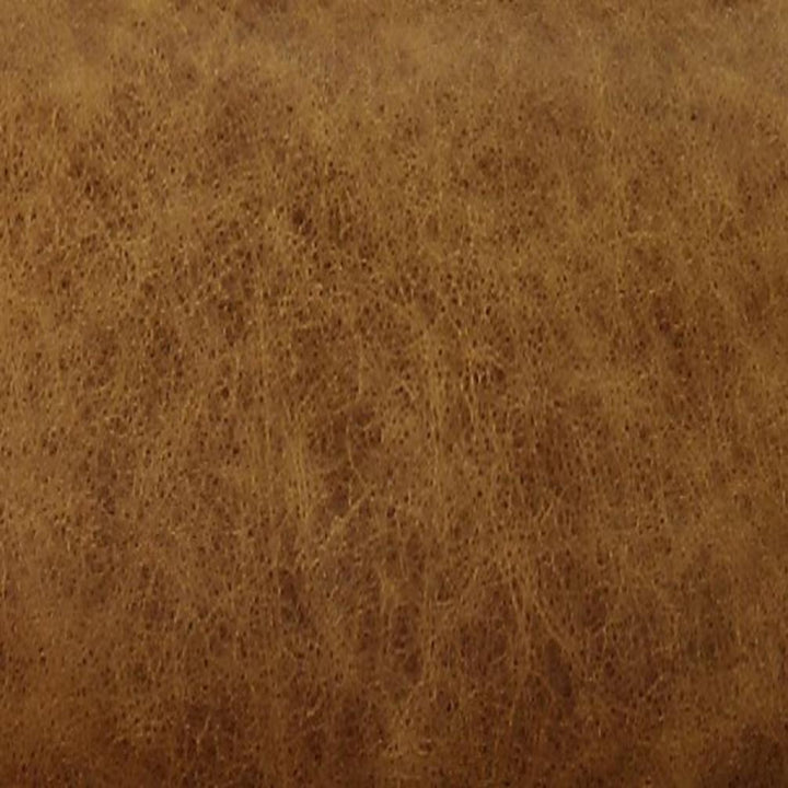 square leather ottoman - Brown