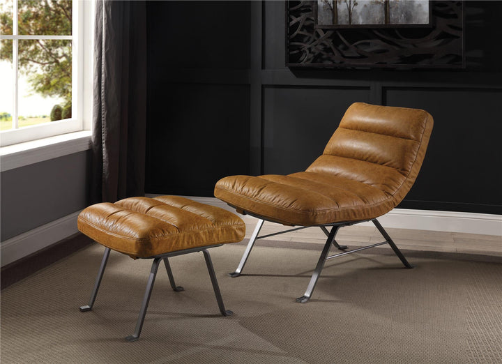 small space ottoman - Brown