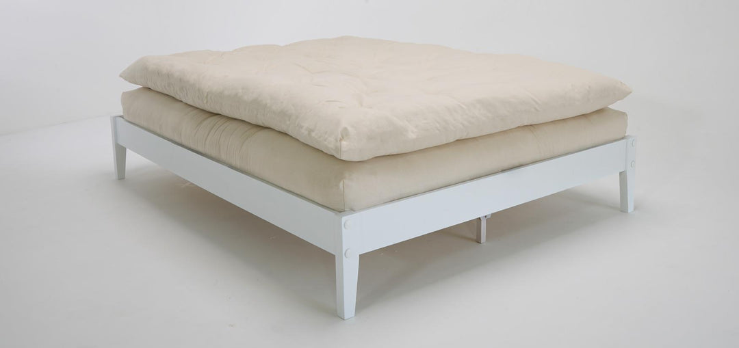 Chemical Free Natural Wool 2" Mattress Topper - Off White - King