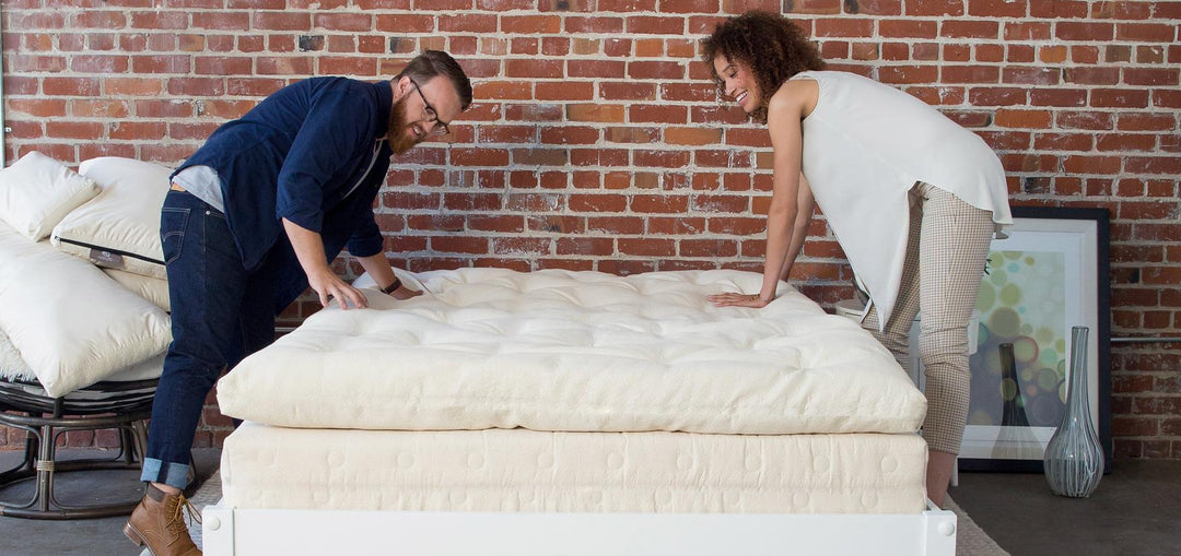 Chemical Free Natural Wool 2" Mattress Topper - Off White - Full