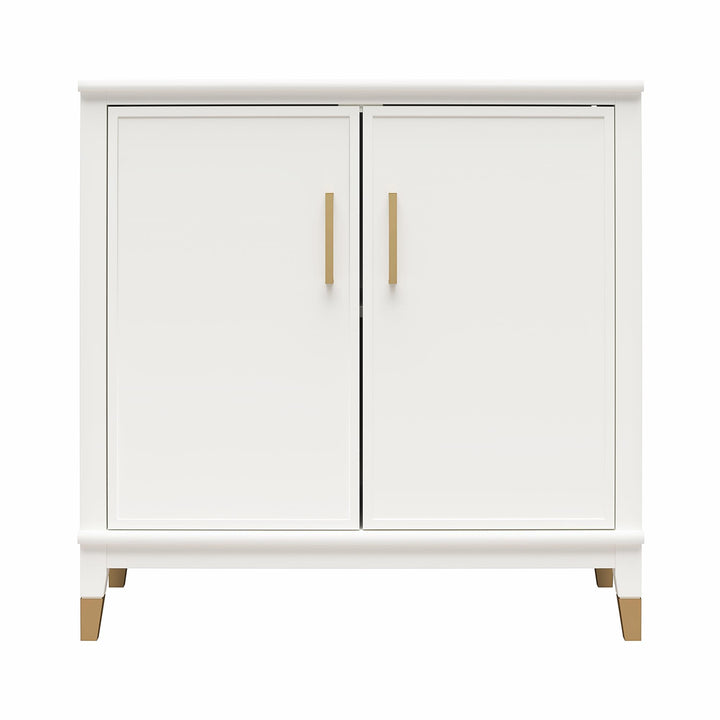 Westerleigh 2 Door Accent Cabinet  -  White