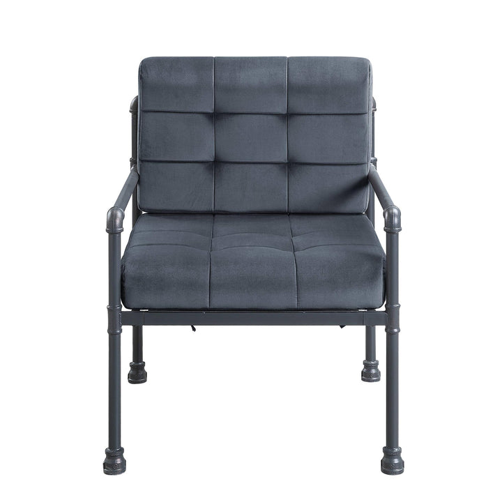 Duncan Accent Chair with Memory Foam Seat and Back Cushion - Gray