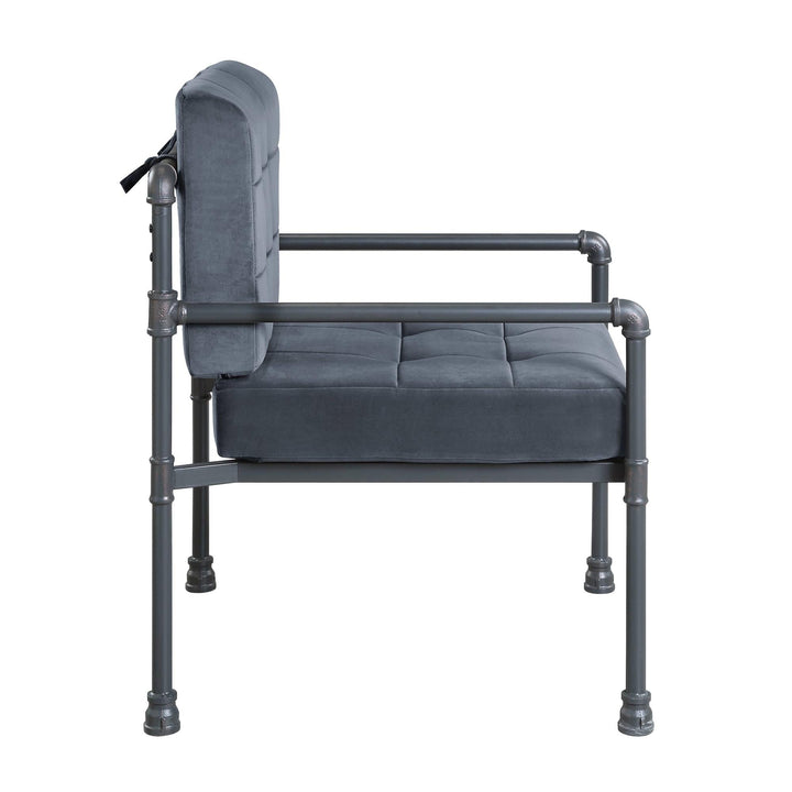Accent Chair with Memory Foam with soft comfort - Gray