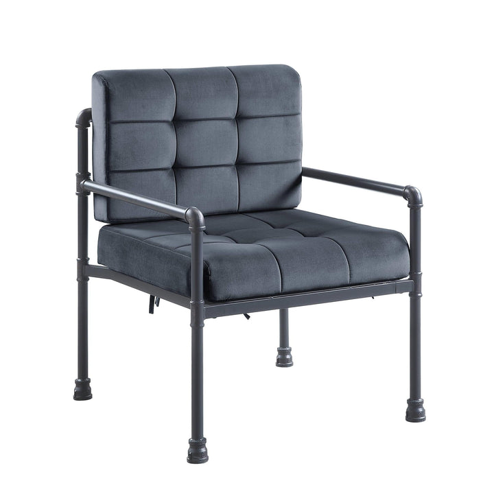 Accent Chair with Memory Foam  seat and back cushion - Gray