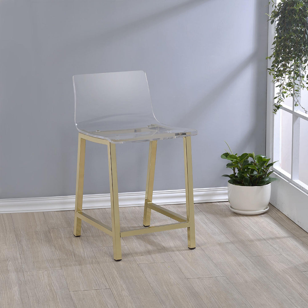Set of 2 counter stool - Gold